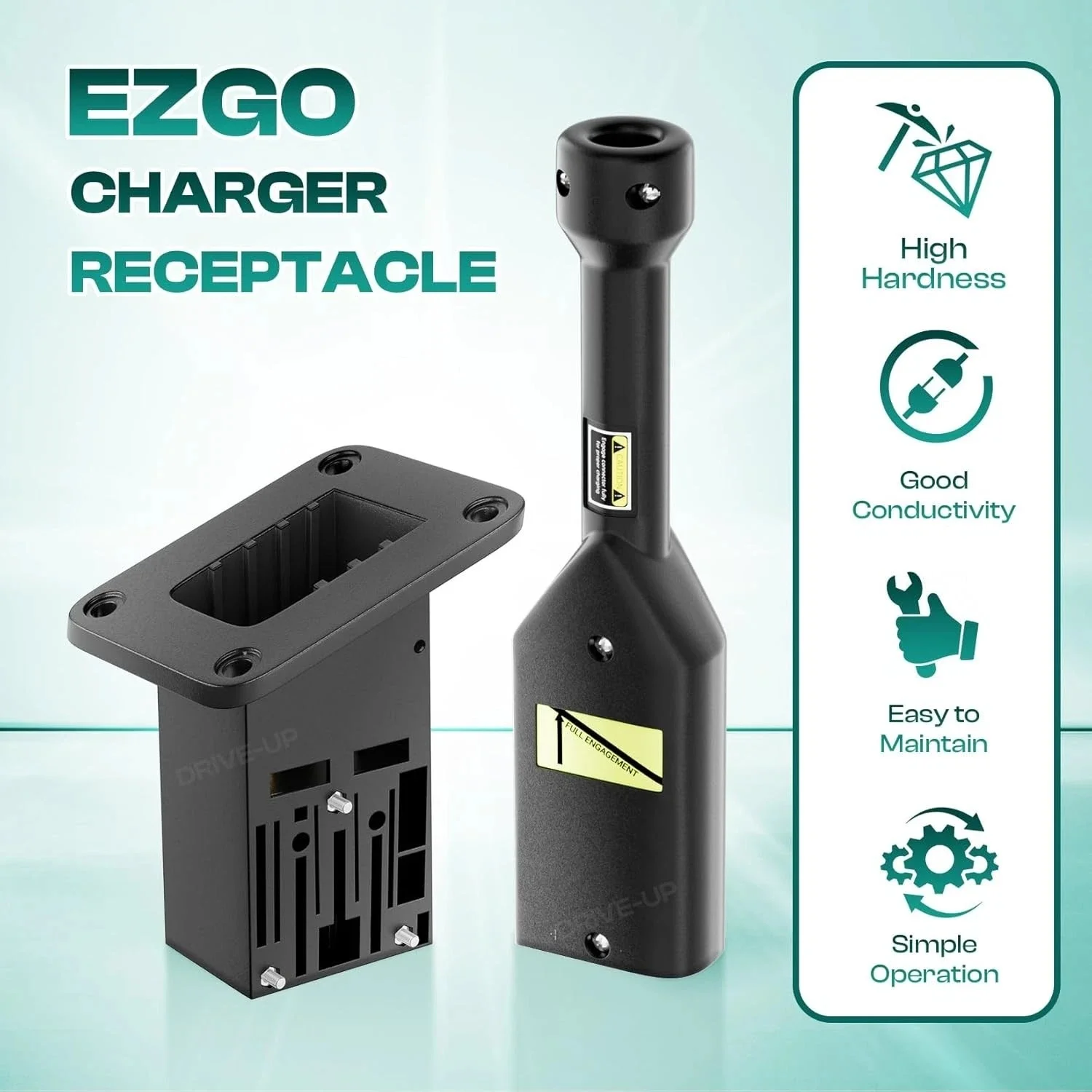 EZGO TXT Medalist 36V PowerWise Charger Receptacle and W/Handle Plug, EZGO Charger Receptacle Fits EZGO TXT 1996-Up Electric Golf Cart, 73345-G01, 73063-G01
EZGO TXT Medalist 36V PowerWise Charger Receptacle and W/Handle Plug, EZGO Charger Receptacle Fits EZGO TXT 1996-Up Electric Golf Cart, 73345-G01, 73063-G01