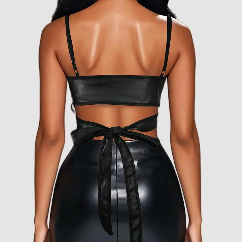 Sexy Black Women's Rock Style Leather Jacket Sleeveless Silk Lustered Mid-Year Fashionable Versatile Top for Middle-Aged Women
Sexy Black Women's Rock Style Leather Jacket Sleeveless Silk Lustered Mid-Year Fashionable Versatile Top for Middle-Aged Women