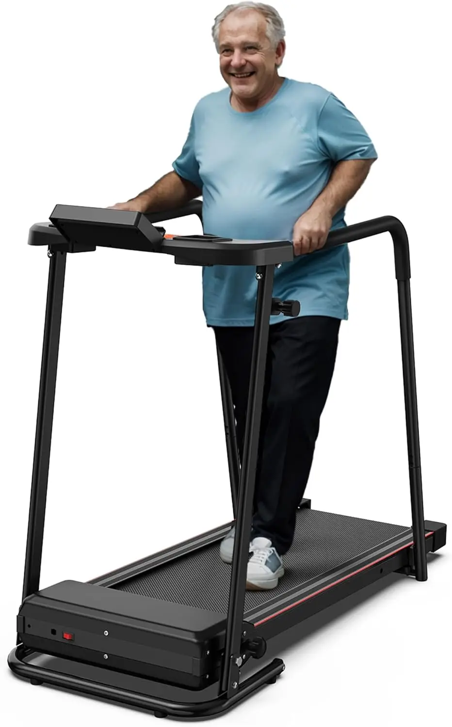 Walking Treadmill for Senior with Long Handrail Foldable Recovery Fitness Exercise Machine with Cup Holder LCD Display 300 lbs W
Walking Treadmill for Senior with Long Handrail Foldable Recovery Fitness Exercise Machine with Cup Holder LCD Display 300 lbs W