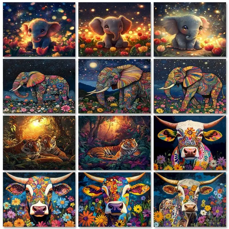 CHENISTORY Diy Frame Animals Cow Paintings By Numbers Elephant Coloring On Canvas Modern Drawing Paint By Numbers Home Decor
CHENISTORY Diy Frame Animals Cow Paintings By Numbers Elephant Coloring On Canvas Modern Drawing Paint By Numbers Home Decor