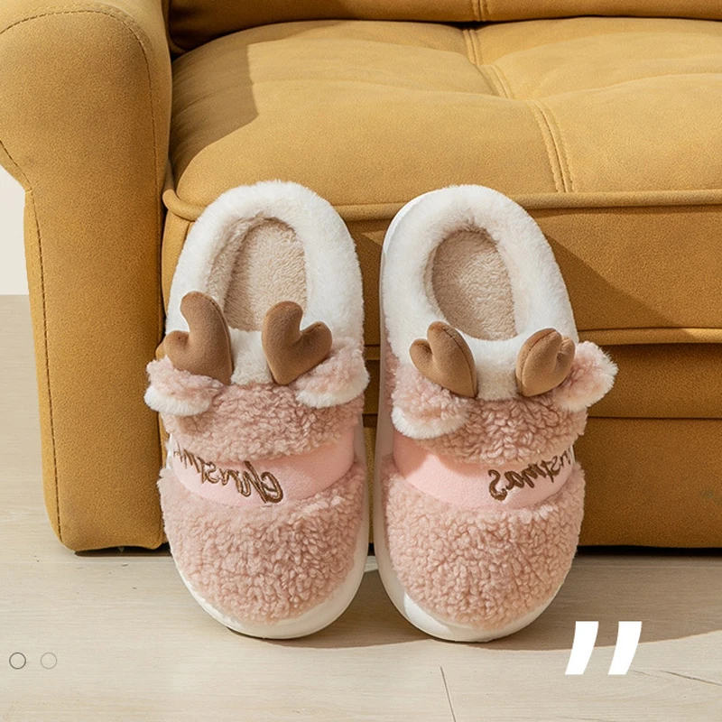 Home Fuzzy Slipper Women Christmas Elk Platform Fluffy Winter Warm Fur Plush Indoor Female Furry House Shoe Flat Ladies Male Men
Home Fuzzy Slipper Women Christmas Elk Platform Fluffy Winter Warm Fur Plush Indoor Female Furry House Shoe Flat Ladies Male Men