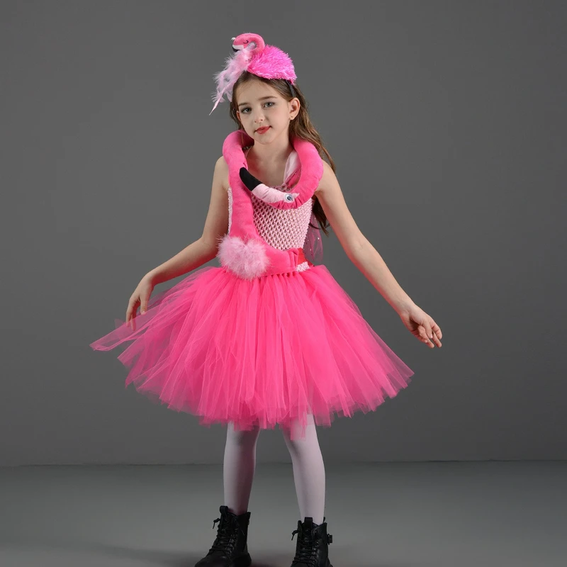 Halloween Pink Flamingo Stage Performance Costume for Girls Adorable Birthday Party Puffy Skirt Animal Roleplay Cosplay Outfit
Halloween Pink Flamingo Stage Performance Costume for Girls Adorable Birthday Party Puffy Skirt Animal Roleplay Cosplay Outfit