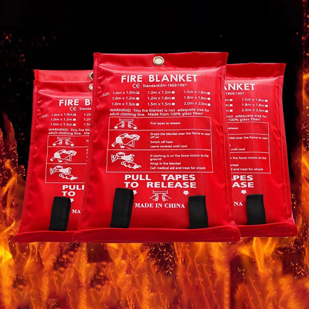 Fire Blanket Fiberglass Fire Blanket Heat Insulation Emergency Fire Retardant Blanket for Kitchen Fireplace Grill Car Camping
Fire Blanket Fiberglass Fire Blanket Heat Insulation Emergency Fire Retardant Blanket for Kitchen Fireplace Grill Car Camping