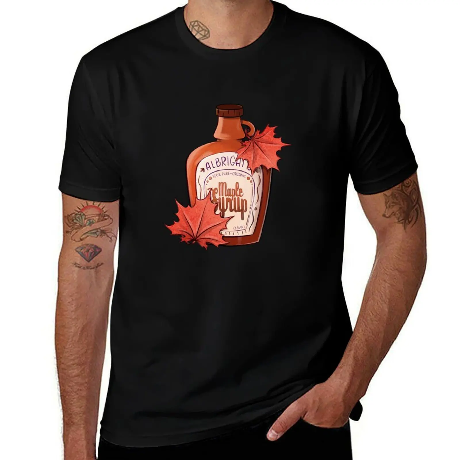Albright's Maple Syrup Illustration T-Shirt street wear cotton man t-shirts anime clothes sublime t shirts men
Albright's Maple Syrup Illustration T-Shirt street wear cotton man t-shirts anime clothes sublime t shirts men