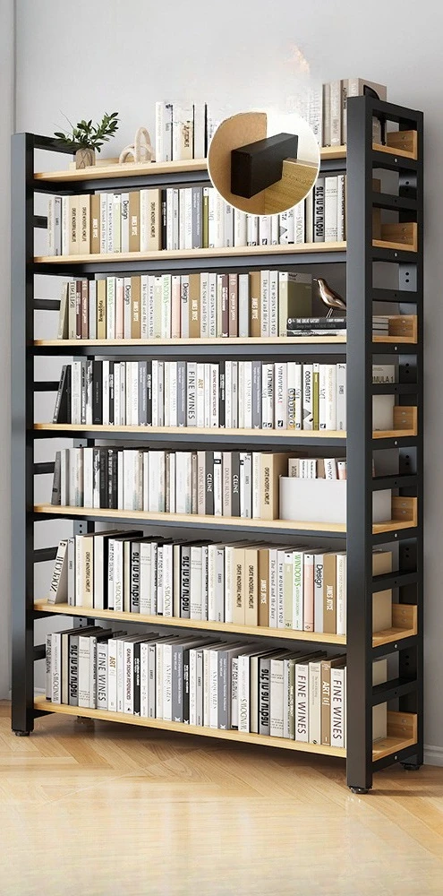 Bookshelf floor to ceiling integrated wall storage rack simple home living room storage wrought iron bookcase
Bookshelf floor to ceiling integrated wall storage rack simple home living room storage wrought iron bookcase