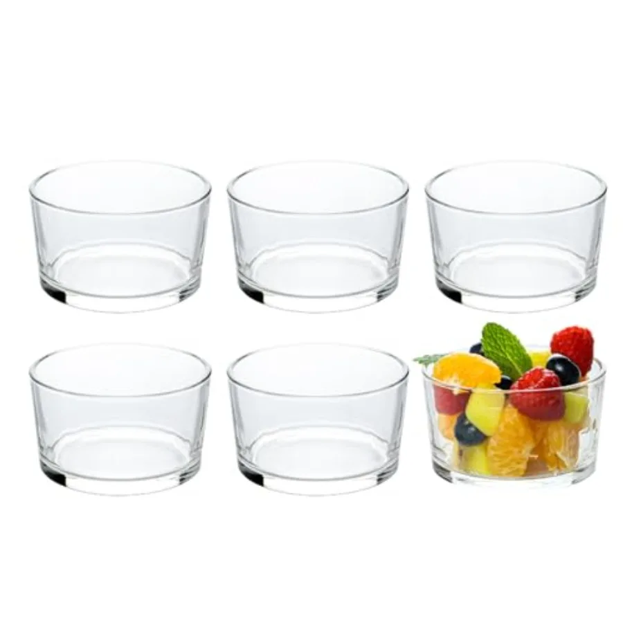 Glass Small Bowls, 7.5oz, Set of 6, Clear Mini Bowls for Dips, Sauces, Desserts, Side Dishes, Pudding, Fruit and Charcuterie Bo
Glass Small Bowls, 7.5oz, Set of 6, Clear Mini Bowls for Dips, Sauces, Desserts, Side Dishes, Pudding, Fruit and Charcuterie Bo