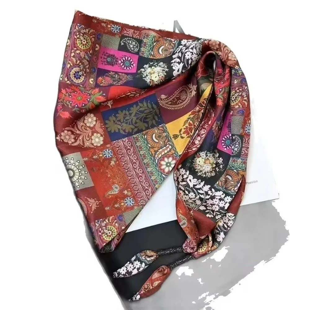 Literary Imitation Silk Waist Scarf Floral Print Polyester Triangle Scarf Decorative Retro Belt Scarf Jeans
Literary Imitation Silk Waist Scarf Floral Print Polyester Triangle Scarf Decorative Retro Belt Scarf Jeans