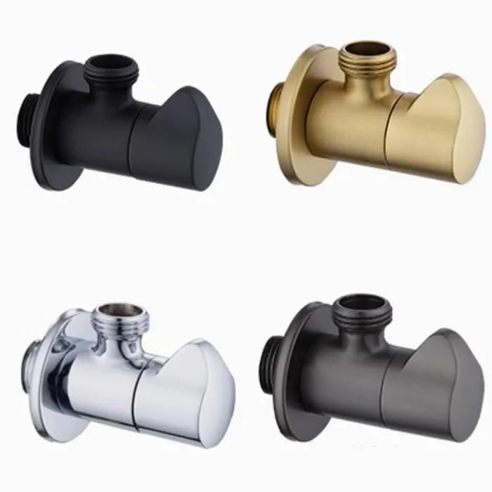 Brass angle valve, chrome black rose gold inlet valve, bathroom single and double outlet
Brass angle valve, chrome black rose gold inlet valve, bathroom single and double outlet