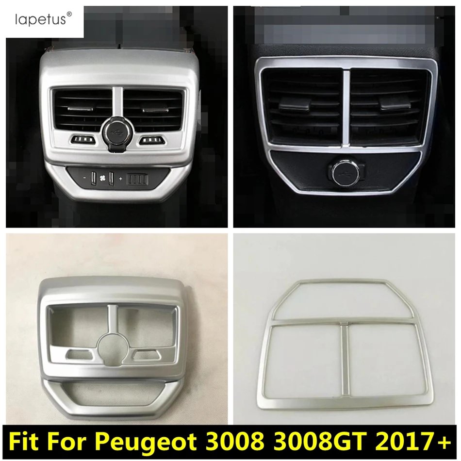 Rear Armrest Box Air AC Conditioning Vent Outlet Frame Cover Trim ABS Matte Accessories Fit For Peugeot 3008 3008GT 2017 - 2023 
Rear Armrest Box Air AC Conditioning Vent Outlet Frame Cover Trim ABS Matte Accessories Fit For Peugeot 3008 3008GT 2017 - 2023