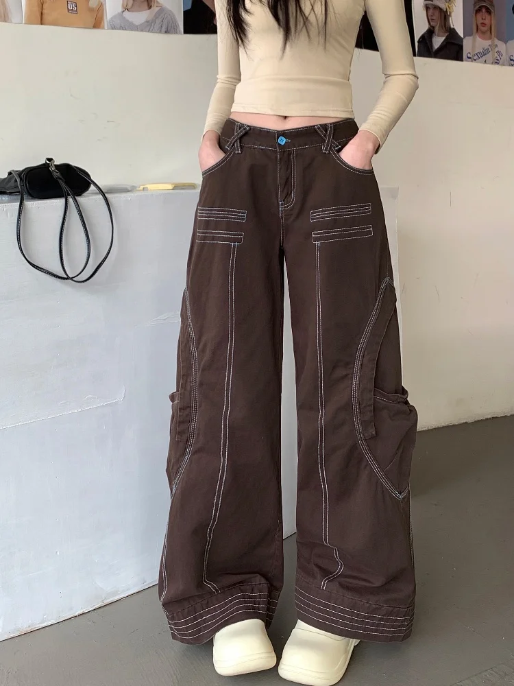 2024 Hosen Y2K Fashion Brown Baggy Stacked Cargo New Jeans Pants For Women Designer Clothes Wide Leg Lady Trousers Ropa De Mujer
2024 Hosen Y2K Fashion Brown Baggy Stacked Cargo New Jeans Pants For Women Designer Clothes Wide Leg Lady Trousers Ropa De Mujer