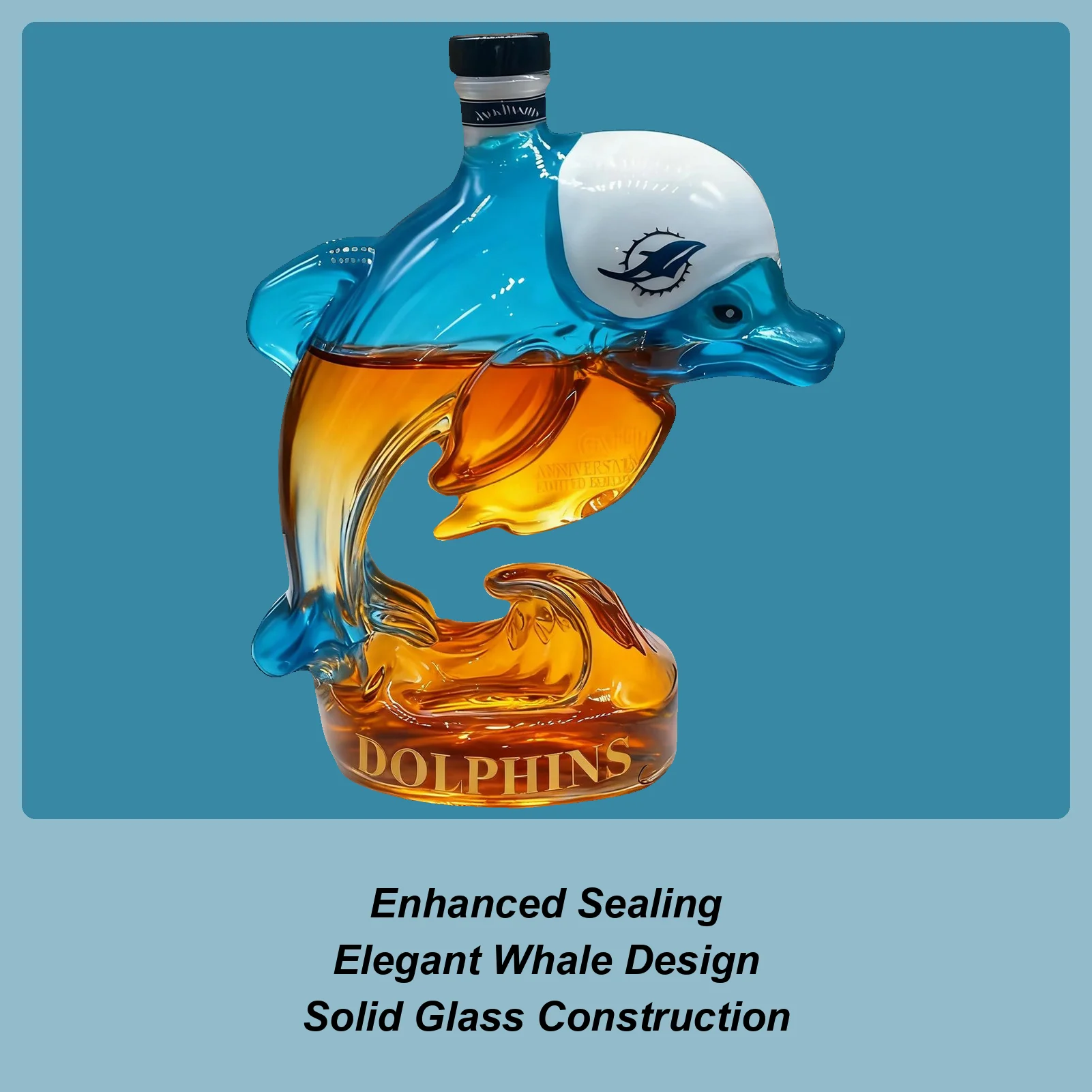 Glass Liquor Bottle 320ml Glass Whale Shape Dispenser Empty Whiskey Decanter For Men Dad Family Party Drinking Wine Vodka
Glass Liquor Bottle 320ml Glass Whale Shape Dispenser Empty Whiskey Decanter For Men Dad Family Party Drinking Wine Vodka