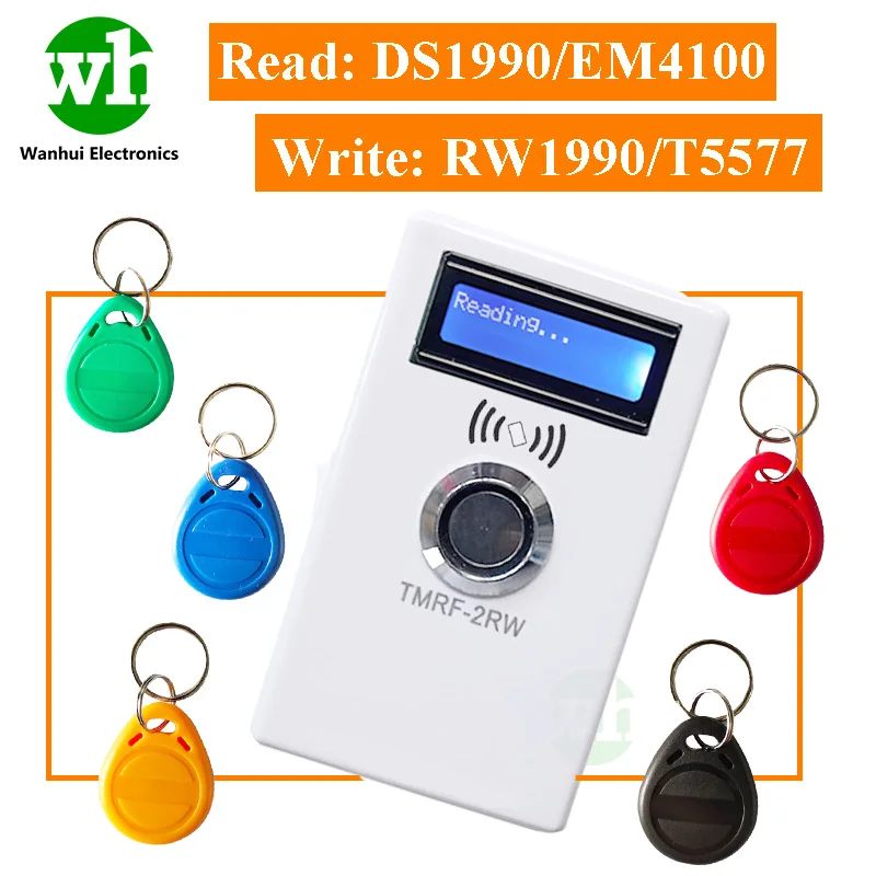 TMRF-2RW Copier Electronic Key iButton Duplicator RFID 125khz Rewritable for Intercom TM DS 1990A-F5 RW1990 EM4100 T5577
TMRF-2RW Copier Electronic Key iButton Duplicator RFID 125khz Rewritable for Intercom TM DS 1990A-F5 RW1990 EM4100 T5577