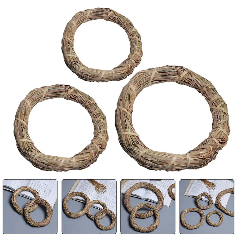 3 Pcs Wreath Wedding Decor Party Supply Woven Photo Frame Front Door DIY Crafts Thatch Natural Lei Anniversary Leis
3 Pcs Wreath Wedding Decor Party Supply Woven Photo Frame Front Door DIY Crafts Thatch Natural Lei Anniversary Leis