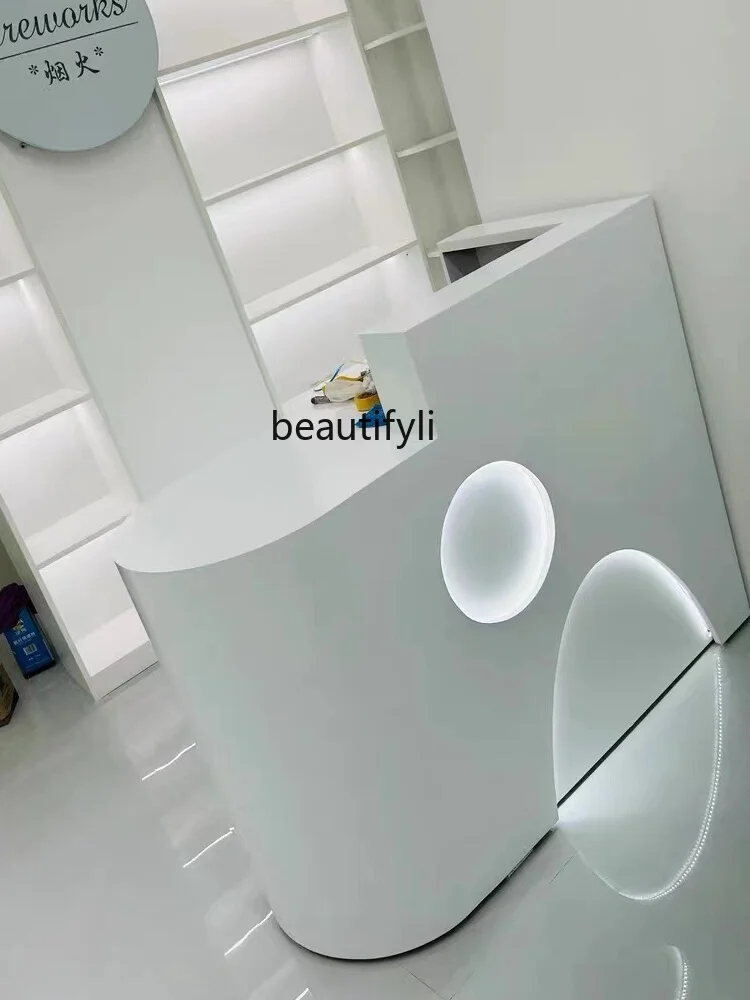Cashier Clothing Store Bar Simple Modern Shop Small Beauty Salon Simple Reception Desk
Cashier Clothing Store Bar Simple Modern Shop Small Beauty Salon Simple Reception Desk