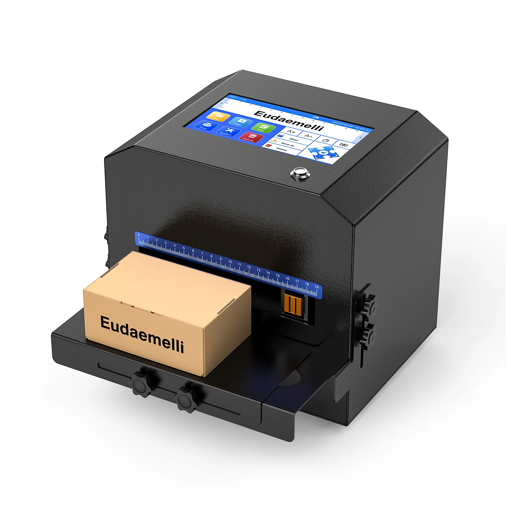 Inkjet Coding Machine with 7" Touch Screen,0.08-0.5" Batch Code Printer with 42ml Black Ink Cartridge for Expiry Dates,Logo,Barcode,QR Code,Batch Lot Number,Label, Date Printer for Various Material
Inkjet Coding Machine with 7" Touch Screen,0.08-0.5" Batch Code Printer with 42ml Black Ink Cartridge for Expiry Dates,Logo,Barcode,QR Code,Batch Lot Number,Label, Date Printer for Various Material