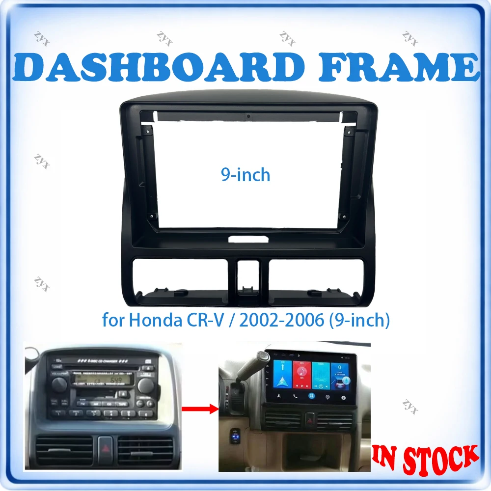 Car Radio Fascia Frame For Honda CR-V 2002-2006 9 inch Wiring Harness Power Cable Car Accessories Plug & Play
Car Radio Fascia Frame For Honda CR-V 2002-2006 9 inch Wiring Harness Power Cable Car Accessories Plug & Play