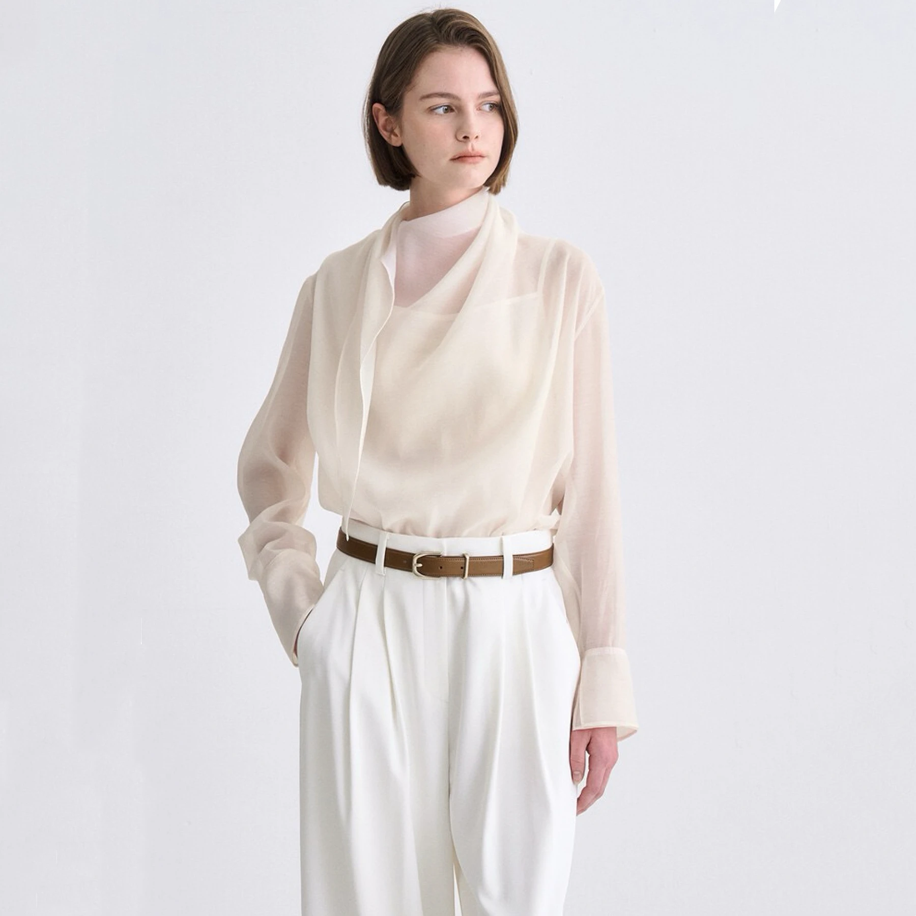 Commute Sle Long Sve Scarf Design Versatile Slimming irt Cotton 00% Breathable Lightweight Color Crew Ne
Commute Sle Long Sve Scarf Design Versatile Slimming irt Cotton 00% Breathable Lightweight Color Crew Ne