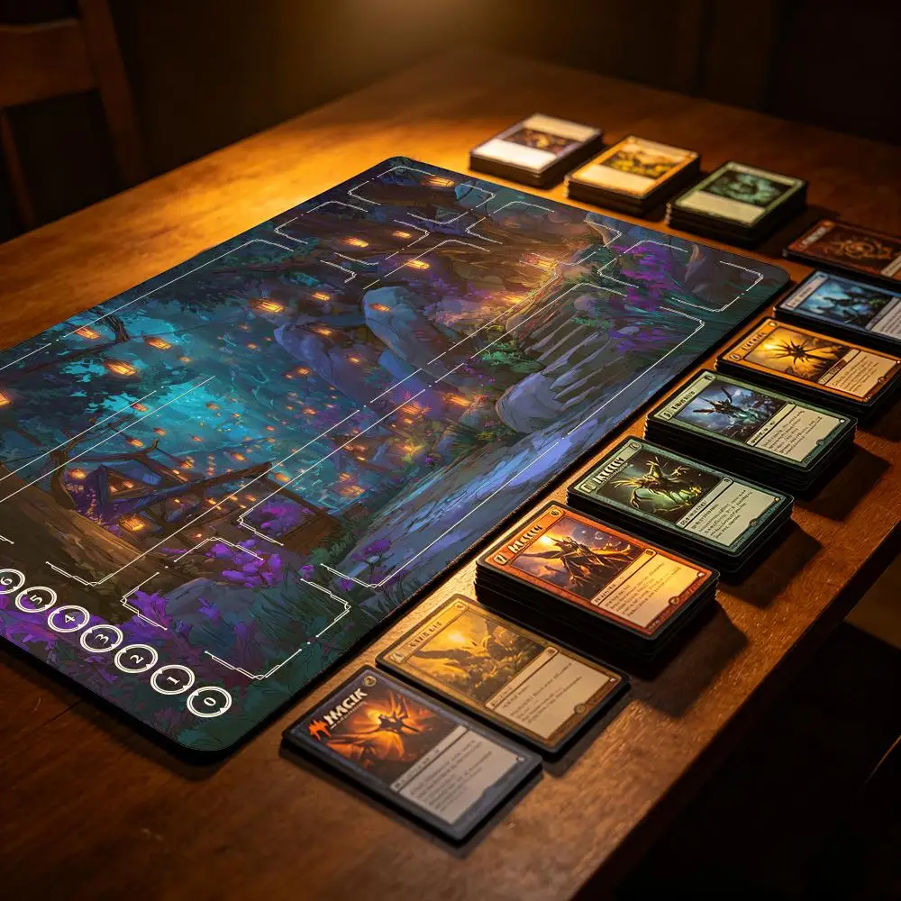 Forest Secret Realm theme mtg Playmat Magic Card Battle Mat 35X60CM Desk mat tapete magic mtg Non-Slip Durable Stitched Edge
Forest Secret Realm theme mtg Playmat Magic Card Battle Mat 35X60CM Desk mat tapete magic mtg Non-Slip Durable Stitched Edge