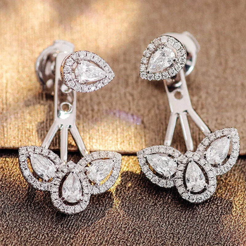 Provence Pear cut Stud Earrings for Women 14KGold DEF/VS Lab Diamonds Engagement Jewelry Earrings for Women Personalized Custom
Provence Pear cut Stud Earrings for Women 14KGold DEF/VS Lab Diamonds Engagement Jewelry Earrings for Women Personalized Custom