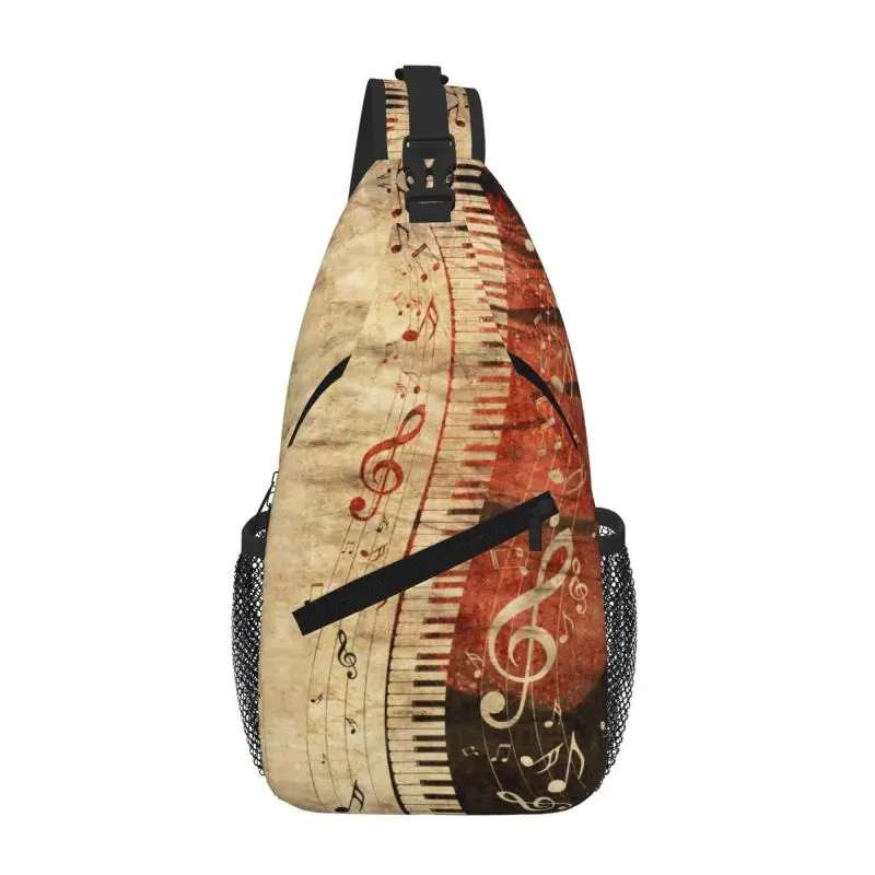 Piano Keys Musical Notes Sling Chest Bag Custom Shoulder Crossbody Backpack for Men Travel Hiking Daypack
Piano Keys Musical Notes Sling Chest Bag Custom Shoulder Crossbody Backpack for Men Travel Hiking Daypack