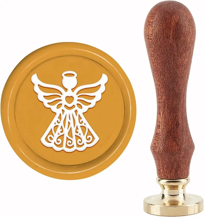 1PC Angel Wax Seal Stamp Wedding Sealing Wax Stamp 30mm Removable Brass Head Sealing Stamp with Wooden Handle for Birthday
1PC Angel Wax Seal Stamp Wedding Sealing Wax Stamp 30mm Removable Brass Head Sealing Stamp with Wooden Handle for Birthday