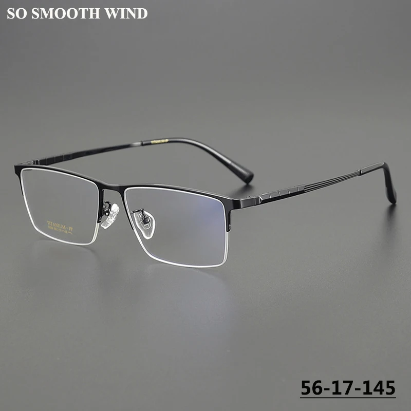 High Quality Pure Titanium Half Frame Eyeglasses Men Square Half-rim Glasses Frame Ultra-light Male Business Spetcales Eyewear
High Quality Pure Titanium Half Frame Eyeglasses Men Square Half-rim Glasses Frame Ultra-light Male Business Spetcales Eyewear