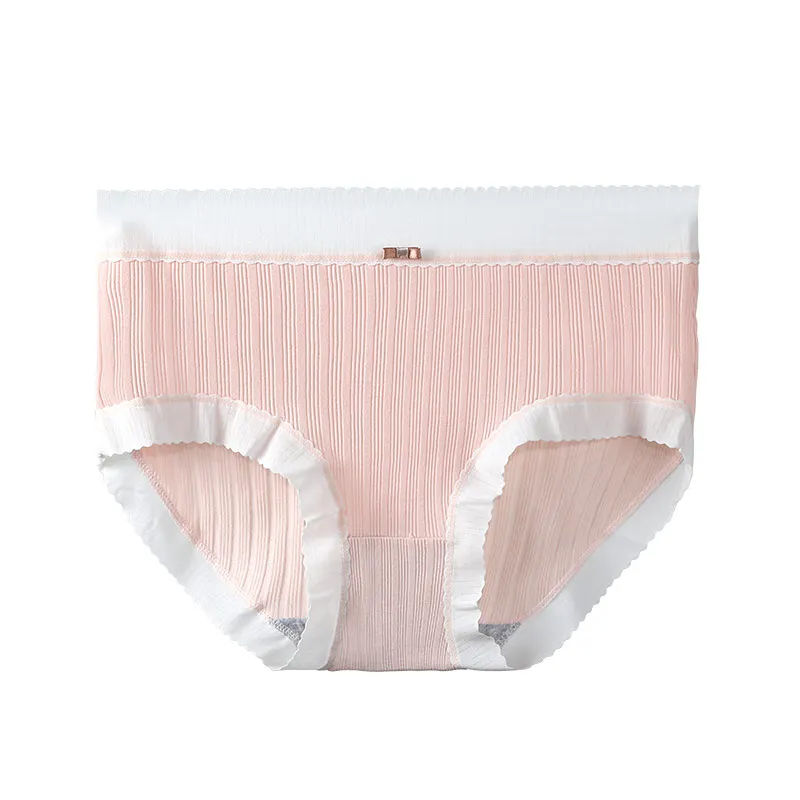 5pc Summer thin women's underpants, seamless, breathable and cute, all-cotton triangular shorts for young girls
5pc Summer thin women's underpants, seamless, breathable and cute, all-cotton triangular shorts for young girls