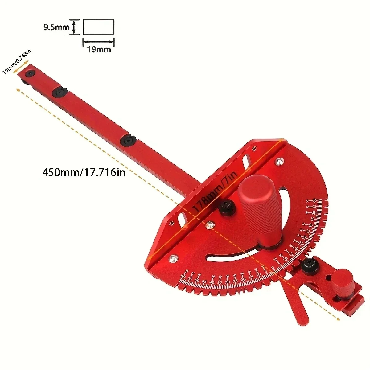 Small New Precision Mitre Gauge, Suitable For Table Saw Expansion And Contraction Aluminum Diagonal Fence Repeated
Small New Precision Mitre Gauge, Suitable For Table Saw Expansion And Contraction Aluminum Diagonal Fence Repeated