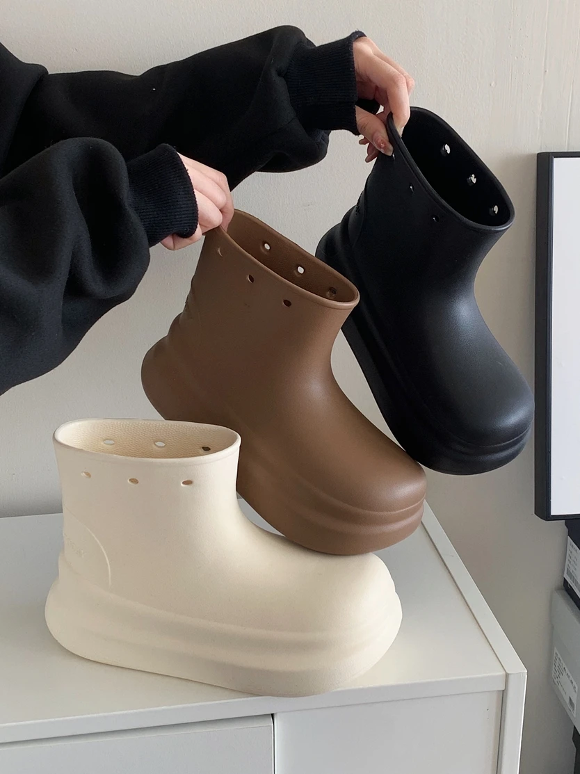 Водонепроницаемые повседневные уличные резиновые сапоги, женские весенне-осенне-зимние универсальные ботинки-трубы, противоскользящие простые модные ботинки
Водонепроницаемые повседневные уличные резиновые сапоги, женские весенне-осенне-зимние универсальные ботинки-трубы, противоскользящие простые модные ботинки