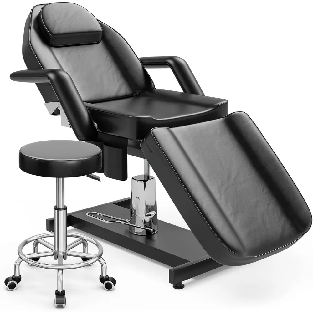 Hydraulic Facial Tattoo Bed with Stool, Swivel Height Adjustable Hydraulic Tattoo Chair Facial Chair W/Heavy Duty Pump
Hydraulic Facial Tattoo Bed with Stool, Swivel Height Adjustable Hydraulic Tattoo Chair Facial Chair W/Heavy Duty Pump