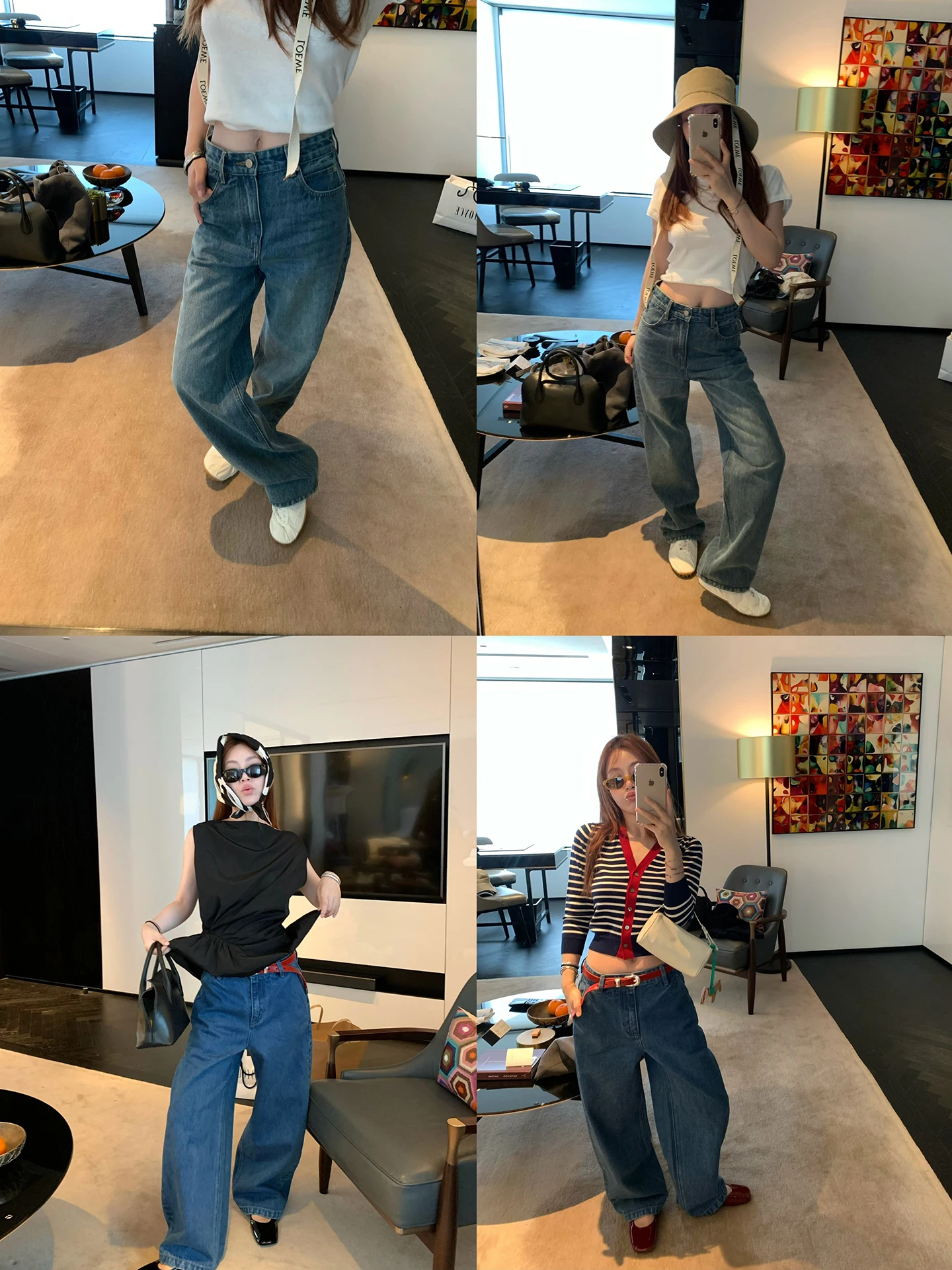 Retro Straight Leg Jeans Women's Long Pants Micro Bend Knife Street Snap 2026 New Style Commute Style Regular Waist Fit
Retro Straight Leg Jeans Women's Long Pants Micro Bend Knife Street Snap 2026 New Style Commute Style Regular Waist Fit
