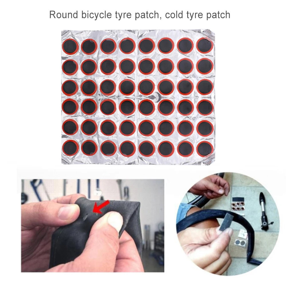 48PCS Tire Patch Rubber Bike Tyre Repair Pad Portable Tire Inner Tube Pad Bicycle Repair Accessory Round Tire Cold Patching Film
48PCS Tire Patch Rubber Bike Tyre Repair Pad Portable Tire Inner Tube Pad Bicycle Repair Accessory Round Tire Cold Patching Film