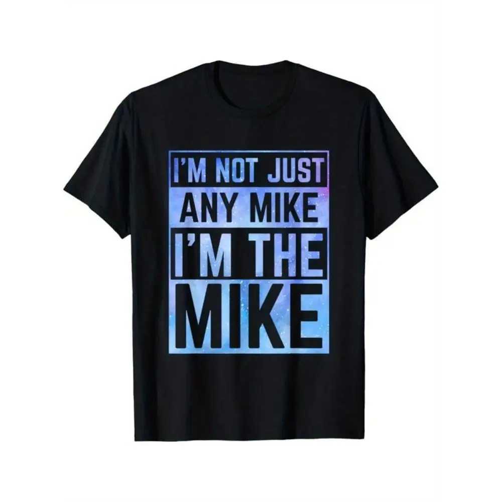 Womens Funny Letter Pattern Tops I'm The Mike Graphic Tees Short Sleeve Casual T Shirts Cotton Shirts
Womens Funny Letter Pattern Tops I'm The Mike Graphic Tees Short Sleeve Casual T Shirts Cotton Shirts