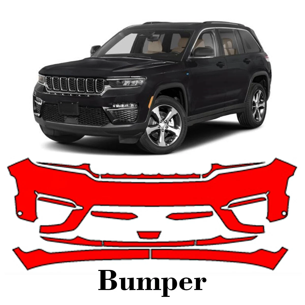 For Jeep Grand Cherokee 2022 2023 2024 2025 TPU Pre-cut PPF Kit Scratch-resistant Transparent Front Bumper Protective Film
For Jeep Grand Cherokee 2022 2023 2024 2025 TPU Pre-cut PPF Kit Scratch-resistant Transparent Front Bumper Protective Film