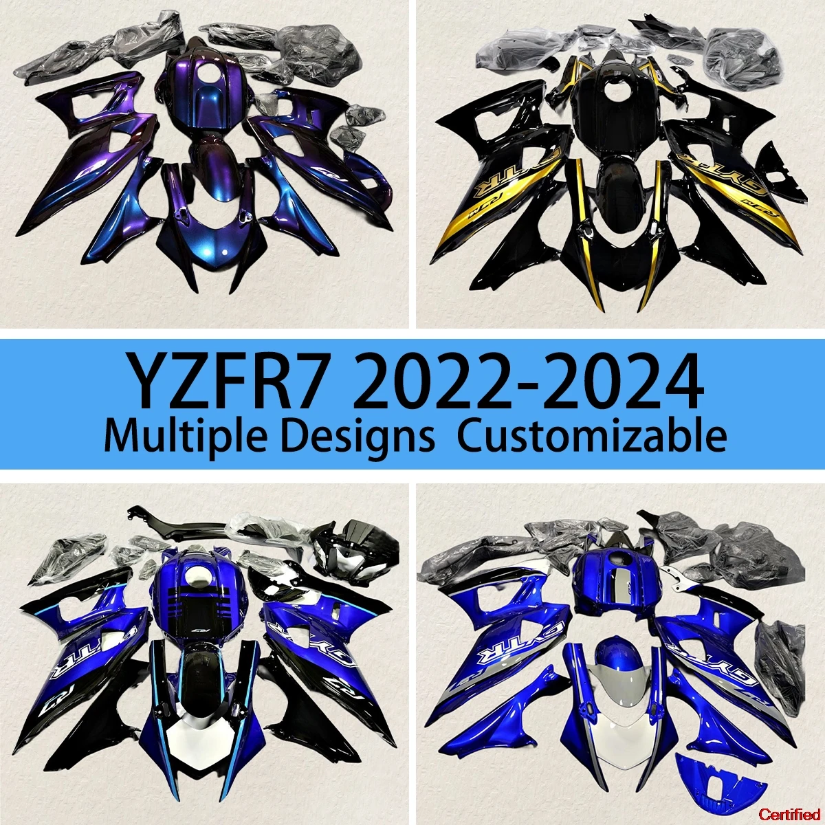 Suit YZF-R7 2022 2023 2024 Cool Fairing Kit for YAMAHA R7 22 23 24 Motorcycle Customized Injection High Fairings 
Suit YZF-R7 2022 2023 2024 Cool Fairing Kit for YAMAHA R7 22 23 24 Motorcycle Customized Injection High Fairings