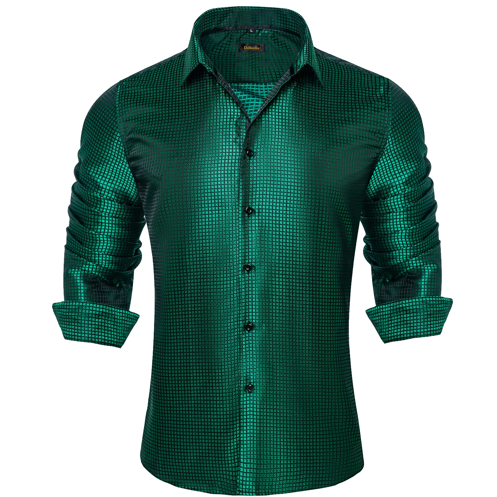 Green Plaid Solid Silk Polyester Luxury Long Sleeve Dress Shirts for Wedding Prom Social Turn Down Collar Shirt Men Clothing
Green Plaid Solid Silk Polyester Luxury Long Sleeve Dress Shirts for Wedding Prom Social Turn Down Collar Shirt Men Clothing