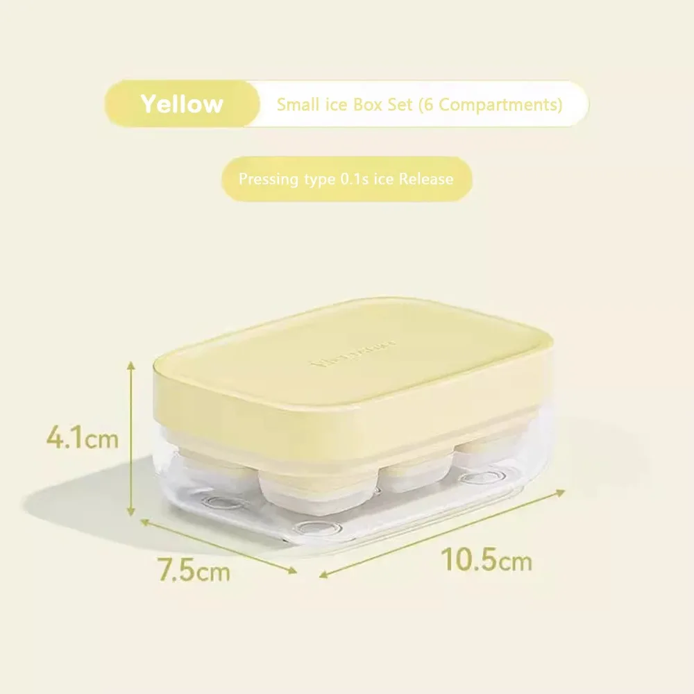 Practical 6Grid Ice Tray Mold Food Grade Silicone Easy Release Press Ice Cube Press Type DIY Ice Maker Ice Cube Tray
Practical 6Grid Ice Tray Mold Food Grade Silicone Easy Release Press Ice Cube Press Type DIY Ice Maker Ice Cube Tray