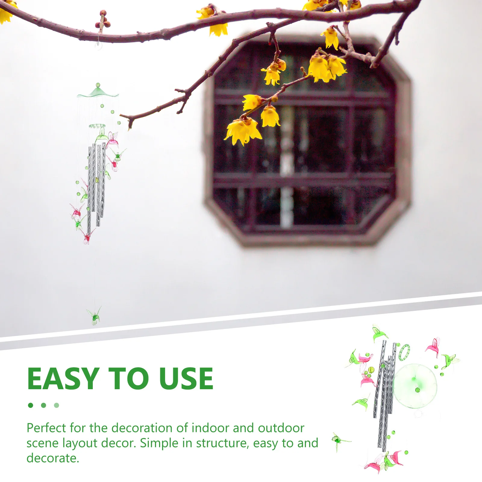 Bird Wind Chime Creative Acrylic Aluminum Hanging Pendant Perfect Garden Home Balcony Decor Outdoor Wind Bell Hanging Ornament
Bird Wind Chime Creative Acrylic Aluminum Hanging Pendant Perfect Garden Home Balcony Decor Outdoor Wind Bell Hanging Ornament