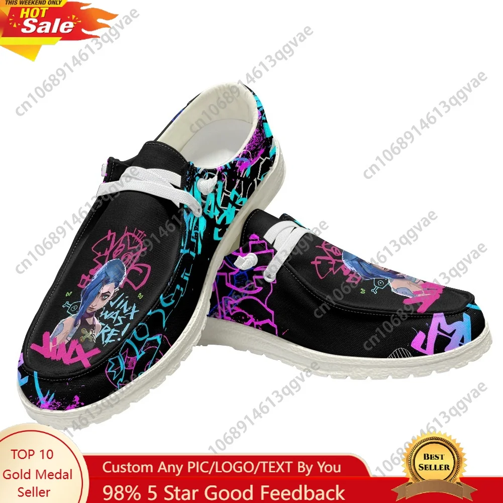 Hot Anime Game Characters Arcane-Jinx Casual Shoes Flat Shoe Men Woman Breathable Outdoor Lightweight Footwear Custom Made Shoes
Hot Anime Game Characters Arcane-Jinx Casual Shoes Flat Shoe Men Woman Breathable Outdoor Lightweight Footwear Custom Made Shoes
