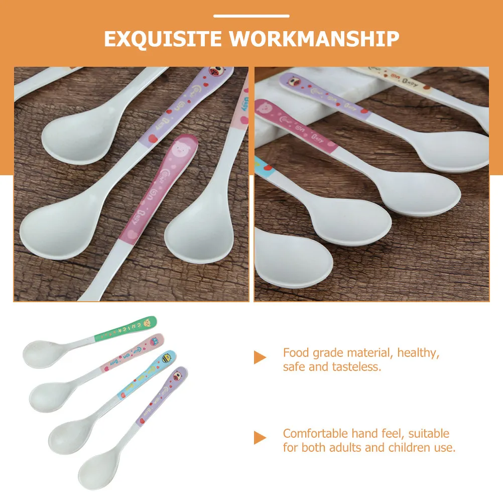 4Pcs Toddler Feeding Spoons Silicone Baby Spoon Set Smooth Surface Easy for Weaning and Self Feeding
4Pcs Toddler Feeding Spoons Silicone Baby Spoon Set Smooth Surface Easy for Weaning and Self Feeding