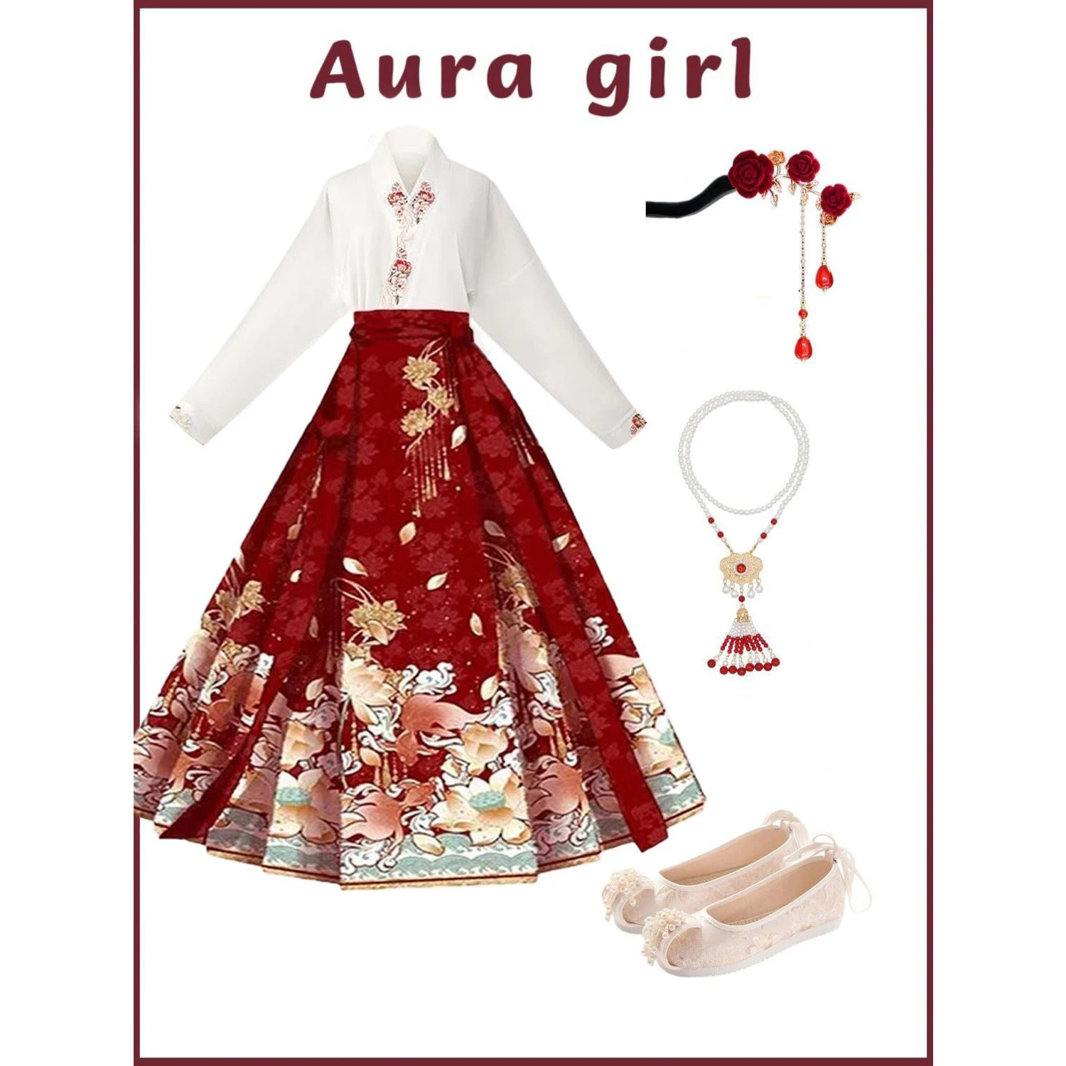 Новая китайская полуюбка Ханьфу для женщин, осенне-зимняя версия, улучшенная модель, юбка-хвост, в комплекте с высококачественным белым Ханьфу
Новая китайская полуюбка Ханьфу для женщин, осенне-зимняя версия, улучшенная модель, юбка-хвост, в комплекте с высококачественным белым Ханьфу