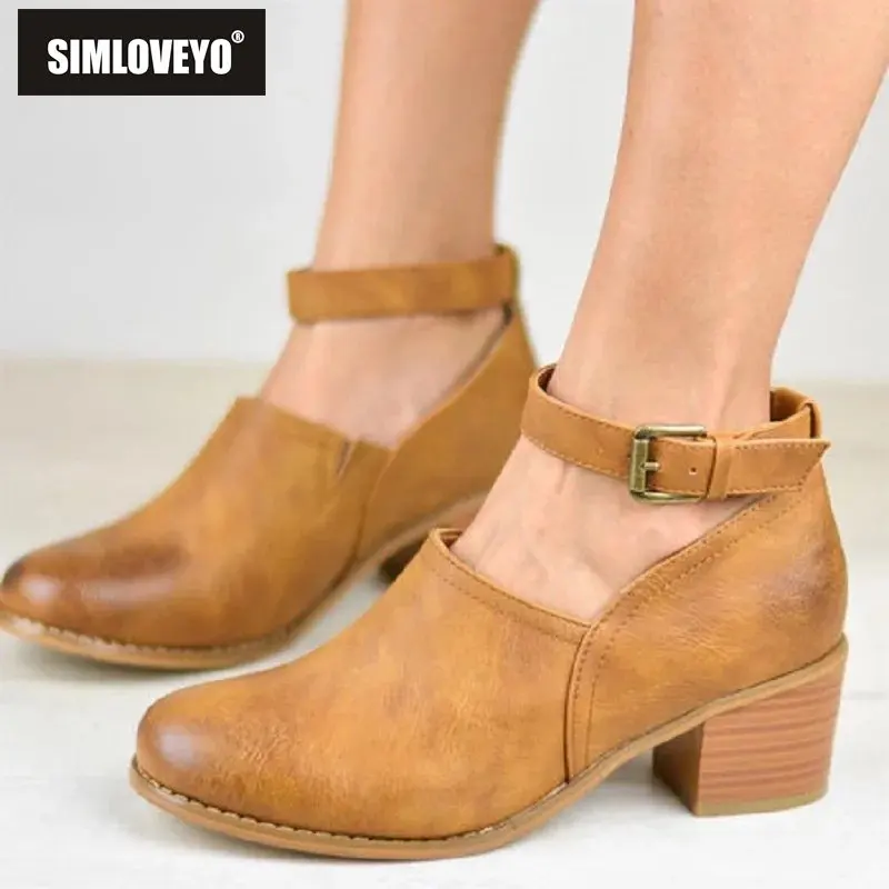 SIMLOVEYO 2025 Fashion Women Pumps Round Toe Chunky Heels Buckle Strap Mixed Color Plus Size 41 42 43 Retro Leisure Daily Shoes
SIMLOVEYO 2025 Fashion Women Pumps Round Toe Chunky Heels Buckle Strap Mixed Color Plus Size 41 42 43 Retro Leisure Daily Shoes