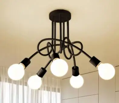 American Iron Ceiling Light Retro Pendant Lamp LED E27 Chandelier Black and White 3/5Heads Lamp Living Room Home Decoration
American Iron Ceiling Light Retro Pendant Lamp LED E27 Chandelier Black and White 3/5Heads Lamp Living Room Home Decoration
