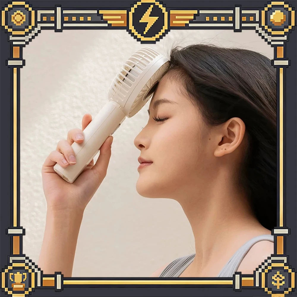 KINYILO F90 Handheld Fan Ice-Magnetic Refrigeration Handheld Small Fan 3000mAh Long Battery Life Light Weight low Noise Gifts
KINYILO F90 Handheld Fan Ice-Magnetic Refrigeration Handheld Small Fan 3000mAh Long Battery Life Light Weight low Noise Gifts