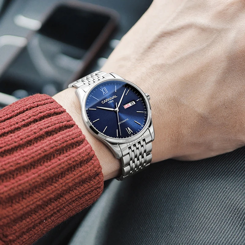Reloj Hombre CARNIVAL Механические часы для мужчин Брендовые роскошные автоматические часы с механизмом NH36 Водонепроницаемые наручные часы Montre Homme
Reloj Hombre CARNIVAL Механические часы для мужчин Брендовые роскошные автоматические часы с механизмом NH36 Водонепроницаемые наручные часы Montre Homme