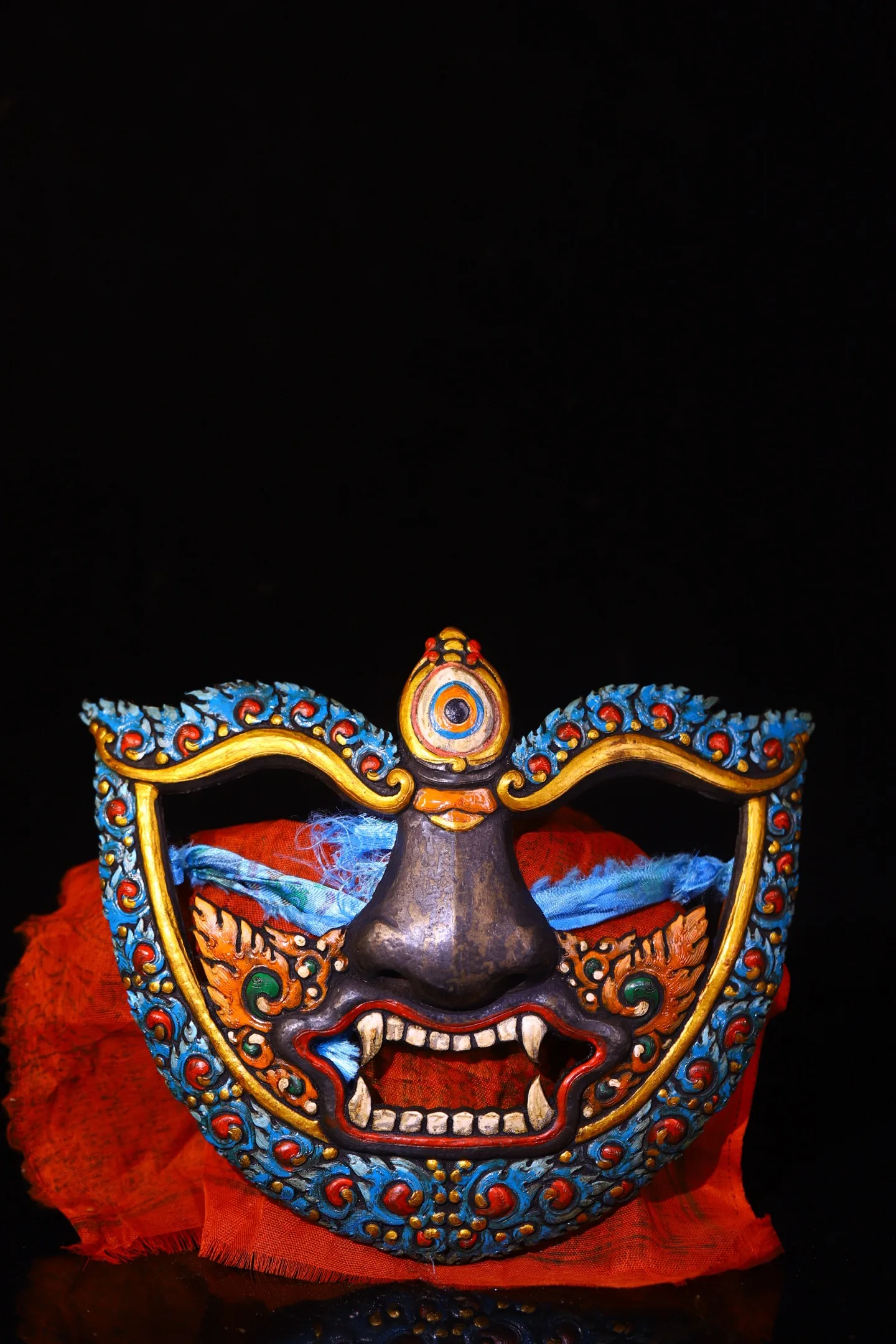 9"Old Tiantie Painted Cinnabar Buddha Head Mask hanging panel Buddha face Pendant Amulet Dharam Worship Hall
9"Old Tiantie Painted Cinnabar Buddha Head Mask hanging panel Buddha face Pendant Amulet Dharam Worship Hall