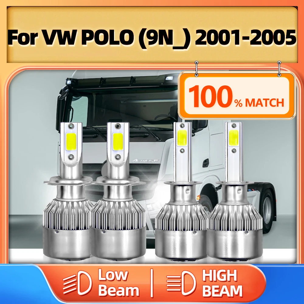 Super Bright Led Car Light H1 H7 Truck Headlight Bulbs High Low Beam 12V 6000K White For VW POLO (9N_) 2001 2002 2003 2004 2005
Super Bright Led Car Light H1 H7 Truck Headlight Bulbs High Low Beam 12V 6000K White For VW POLO (9N_) 2001 2002 2003 2004 2005