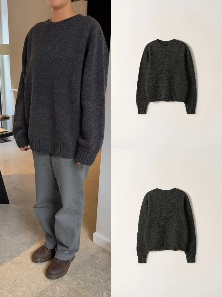 Свободный вязаный свитер, женский круглый необычный цвет, корейский комплект, мягкий уютный топ с ленивым рукавом
Свободный вязаный свитер, женский круглый необычный цвет, корейский комплект, мягкий уютный топ с ленивым рукавом