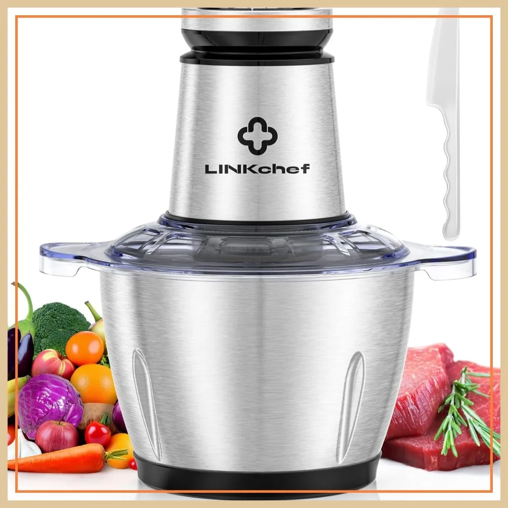 10 Cup Food Chopper, 2.3L 600W Electric Meat Grinder, Stainless Steel Mini Food Processor for Vegetables, Onion, Garlic, Salad
10 Cup Food Chopper, 2.3L 600W Electric Meat Grinder, Stainless Steel Mini Food Processor for Vegetables, Onion, Garlic, Salad