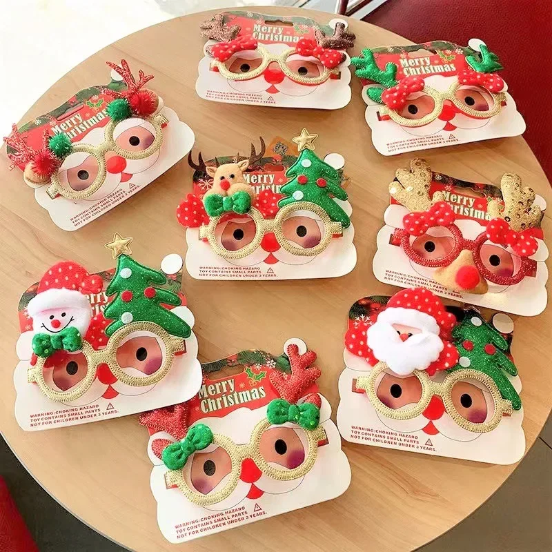 Christmas Glasses Glitter Holiday Party Christmas Decoration Accessories Costume Eyeglasses
Christmas Glasses Glitter Holiday Party Christmas Decoration Accessories Costume Eyeglasses